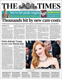 EPN y Trump en primeras planas del jueves - portadas-18-may-times