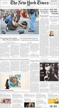 Drogas, TLC y Trump en primeras planas - portadas-19-may-nyt
