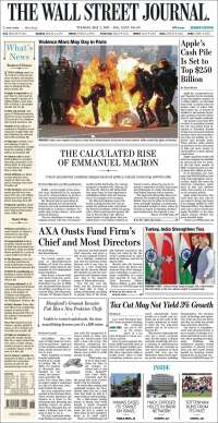 TLC y EPN en primeras planas del martes - portadas-2-mayo-twsj