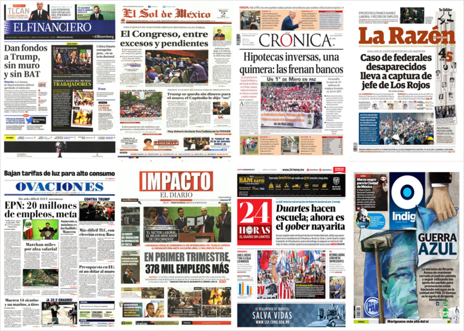 TLC y EPN en primeras planas del martes - portadas-2-mayo1