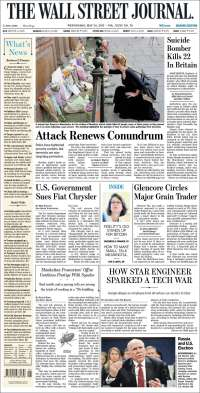 TLC y Manchester en primeras planas del miércoles - portadas-24-may-twsj