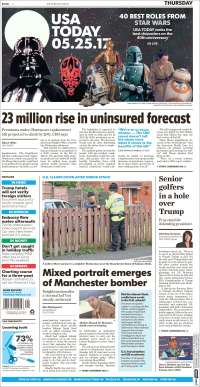 Robo de combustible y Manchester en primeras planas del jueves - portadas-25-may-usat
