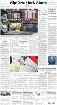 AMLO y Trump en primeras planas del viernes - portadas-26-may-nyt