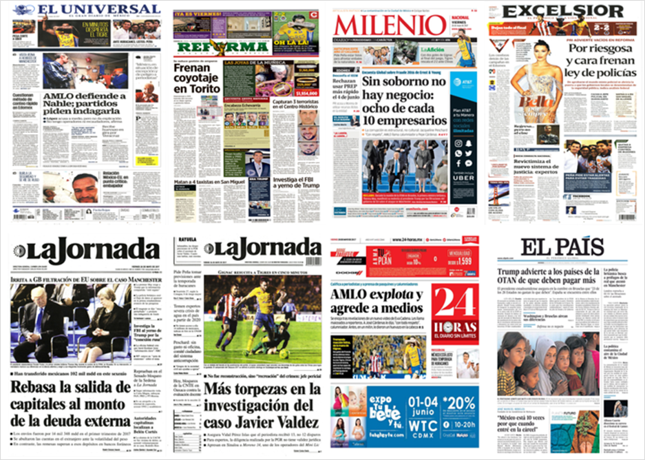 AMLO y Trump en primeras planas del viernes