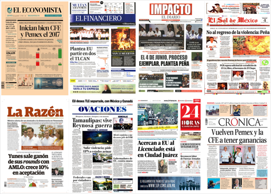 EPN y FBI en primeras planas del jueves - portadas-4-mayo1