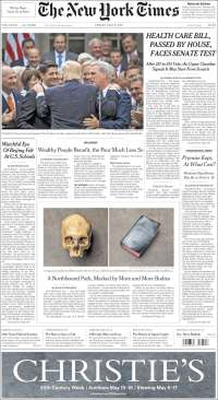 Ladrones de combustible y Trump en primeras planas - portadas-5-mayo-nyt