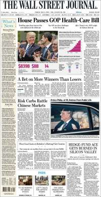 Ladrones de combustible y Trump en primeras planas - portadas-5-mayo-twsj