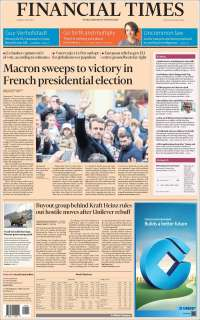 Macron acapara las primeras planas del lunes - portadas-8-mayo-fanancial