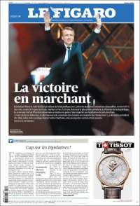 Macron acapara las primeras planas del lunes - portadas-8-mayo-lefigaro
