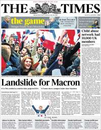 Macron acapara las primeras planas del lunes - portadas-8-mayo-times