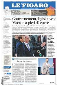 Hollande y Macron en primeras planas del martes - portadas-9-mayo-le-figaro