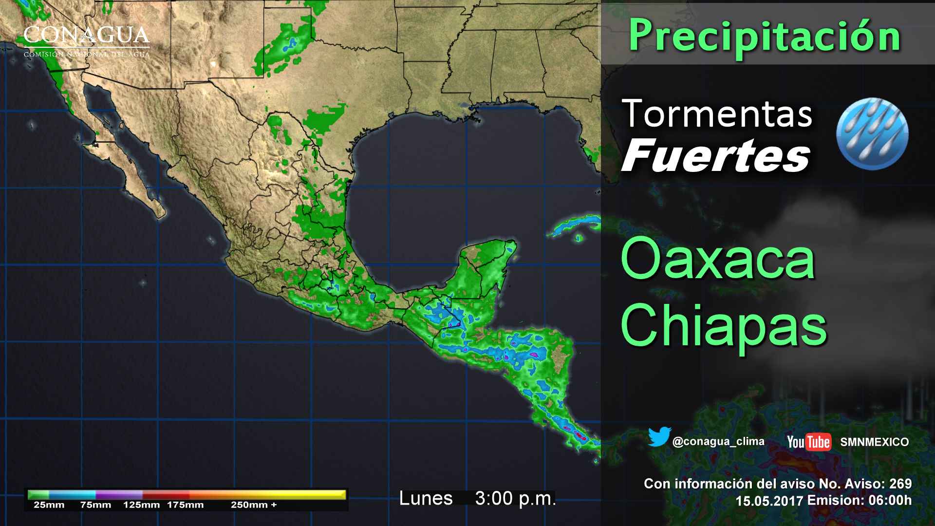 Tormentas continuarán afectando a gran parte del país - pronostico-1505