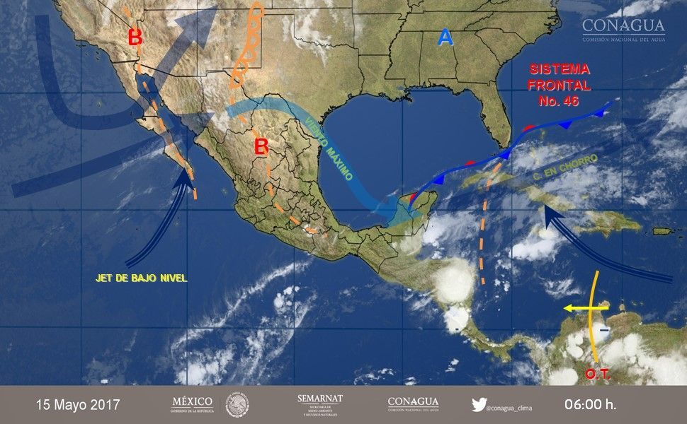 Tormentas continuarán afectando a gran parte del país - pronóstico-1505-2