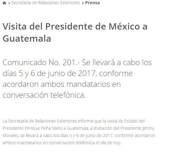 Peña Nieto realizará visita oficial a Guatemala - sre-viaje-a-guatemala