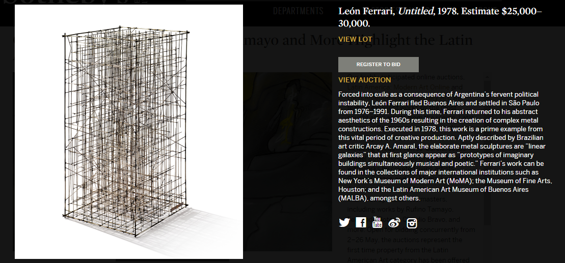 Anuncian subasta de arte latinoamericano en Sotheby's - subasta-2