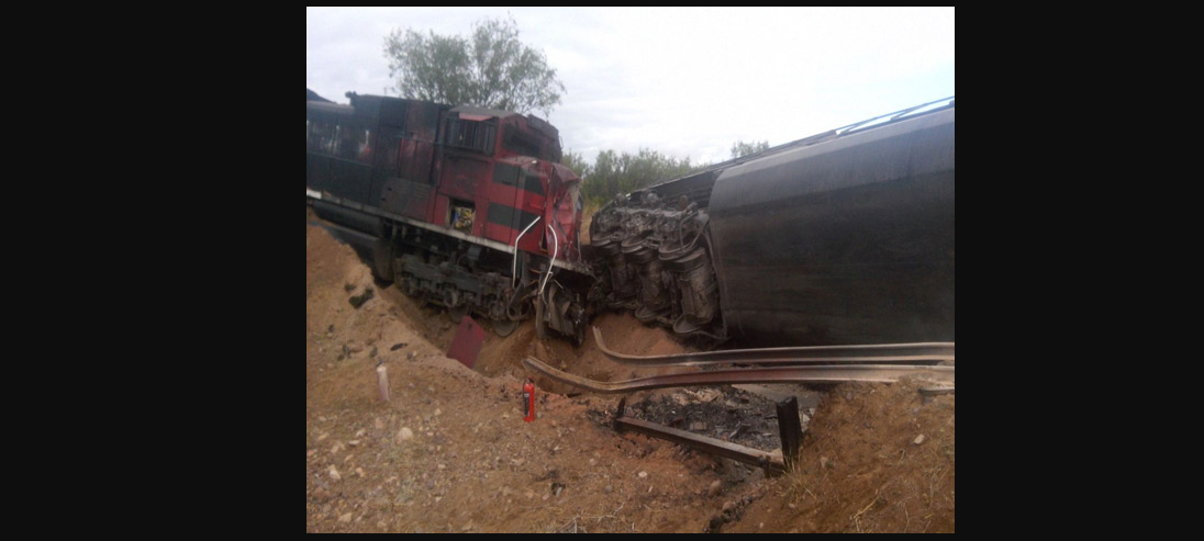 Descarrila tren en Sonora y deja tres heridos