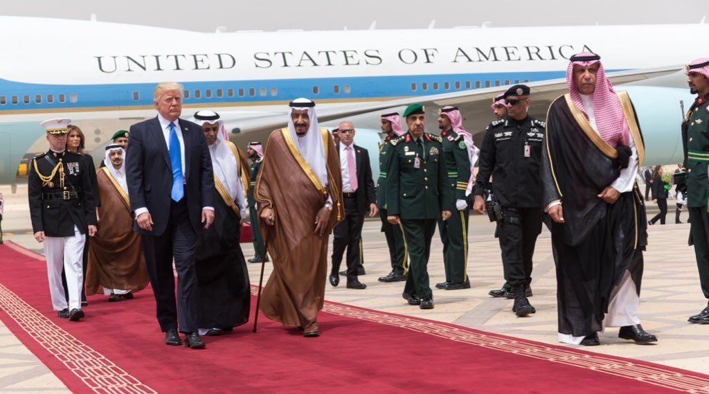 Trump llega a Arabia Saudita