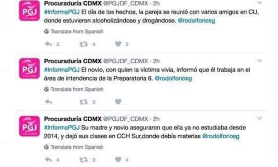 Renuncia titular de Comunicación Social de PGJ capitalina por tuits - tuits-pgj