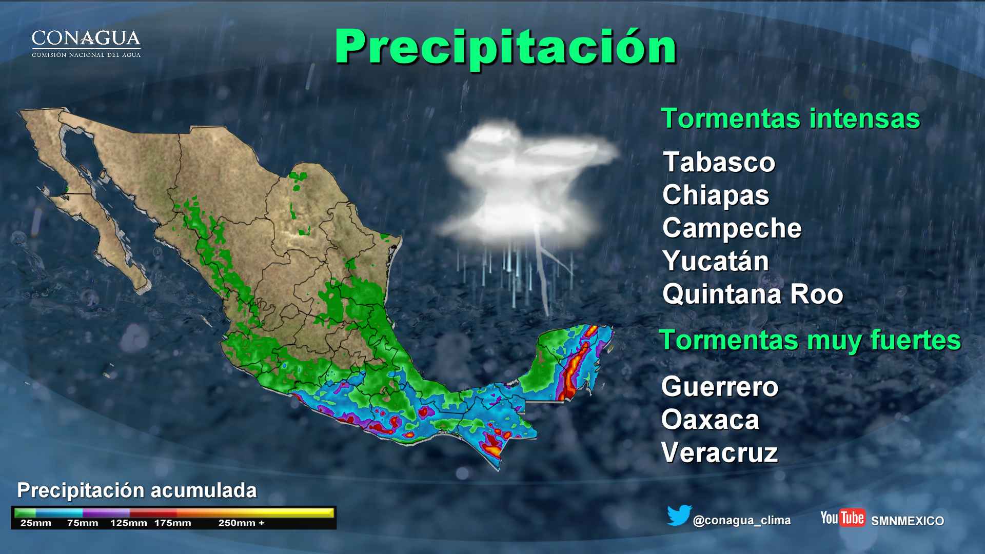 Continuarán las tormentas fuertes en el Golfo de México y la Península de Yucatán - 1906