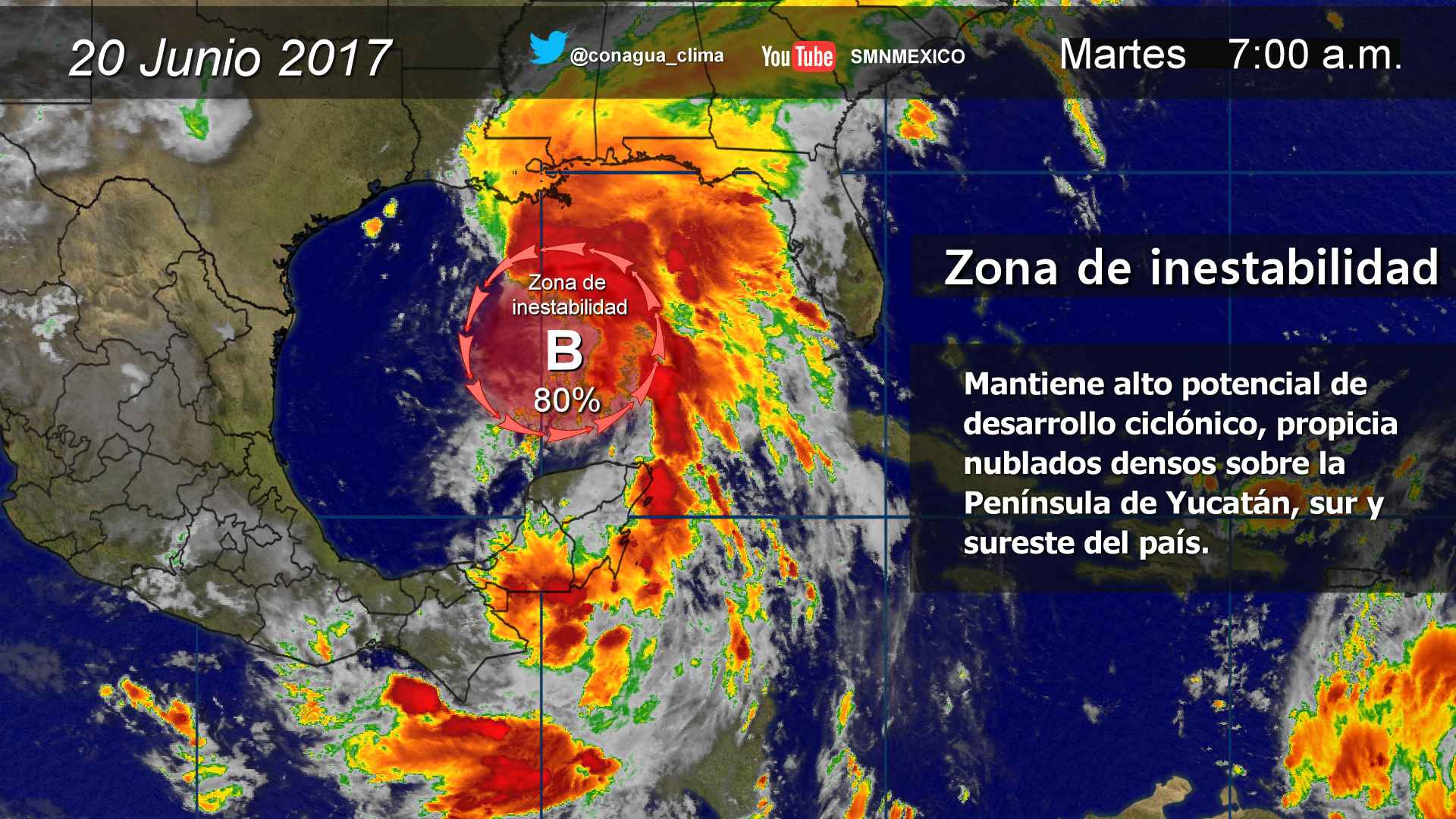 Continuarán las tormentas fuertes en el sur y sureste del país - 2006-2