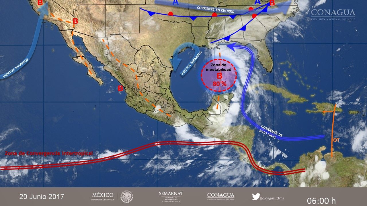 Continuarán las tormentas fuertes en el sur y sureste del país - 2006