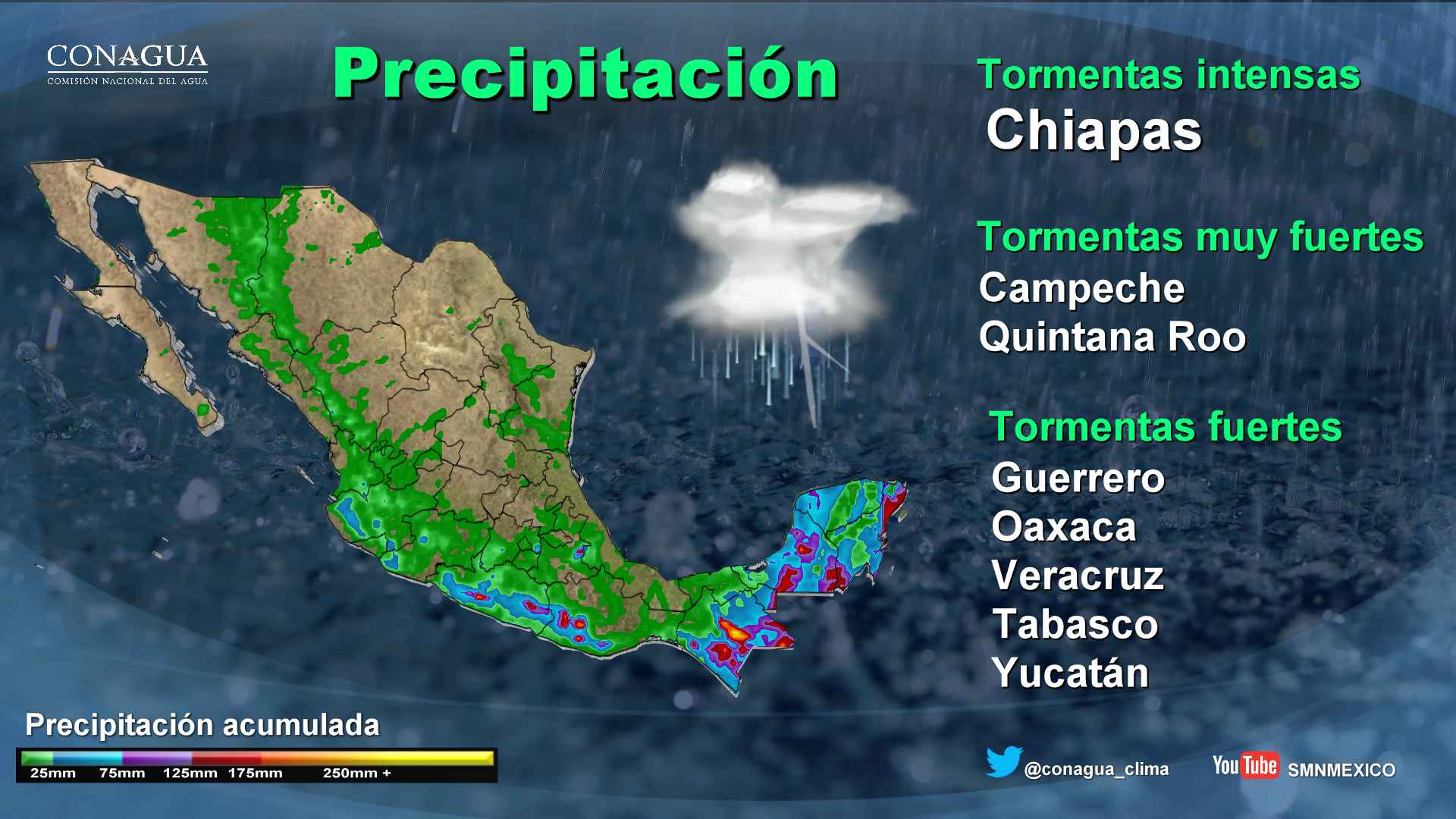 Tormenta tropical Cindy ocasionará tormentas en el oriente, sur y sureste del país - 2101
