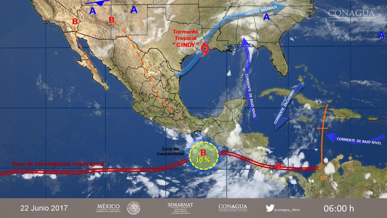 Se esperan vientos fuertes en el norte y oriente del país - 2206-2