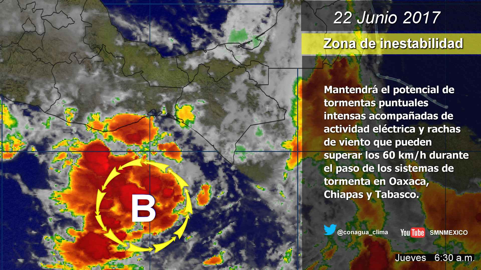 Se esperan vientos fuertes en el norte y oriente del país - 2206