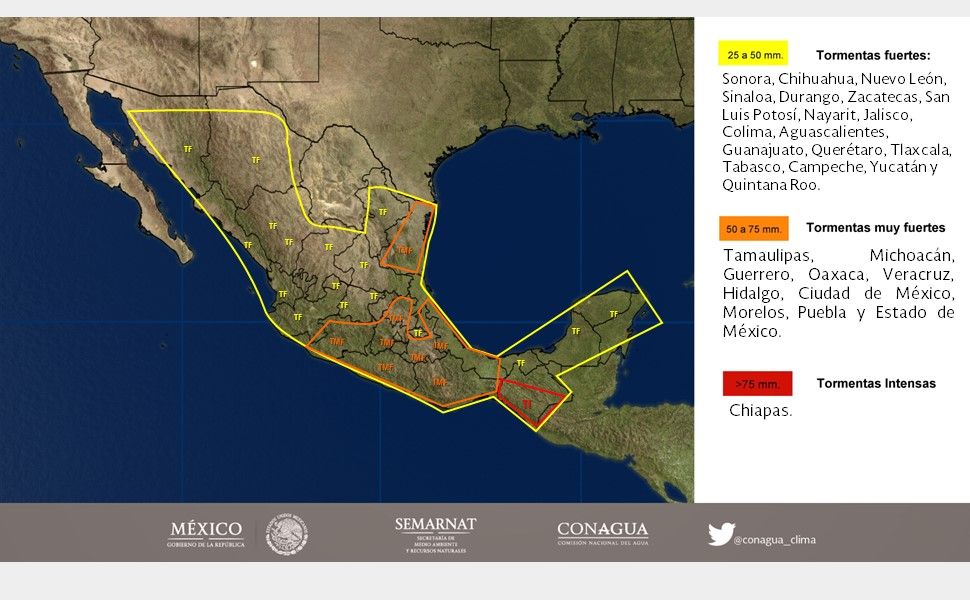 Prevalece el potencial de tormentas en la mayor parte del país - 2906