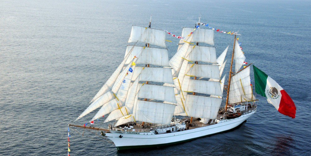 Marina busca a cadete que cayó al agua del Buque Escuela “Cuauhtémoc”