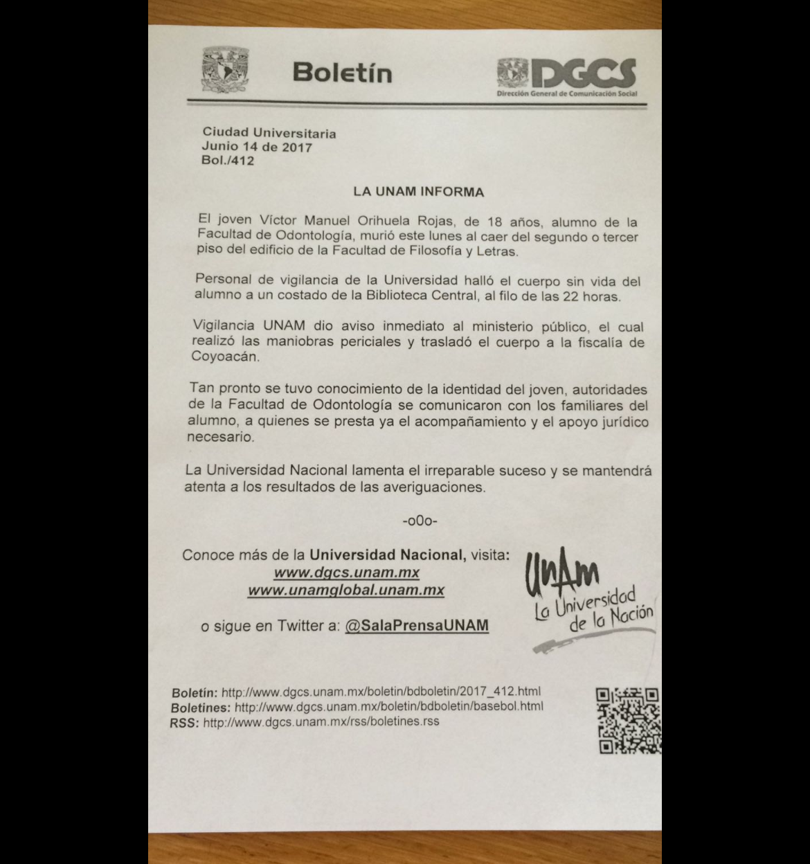 Muere estudiante en instalaciones de la UNAM - Captura-de-pantalla-2017-06-13-a-las-13.49.38