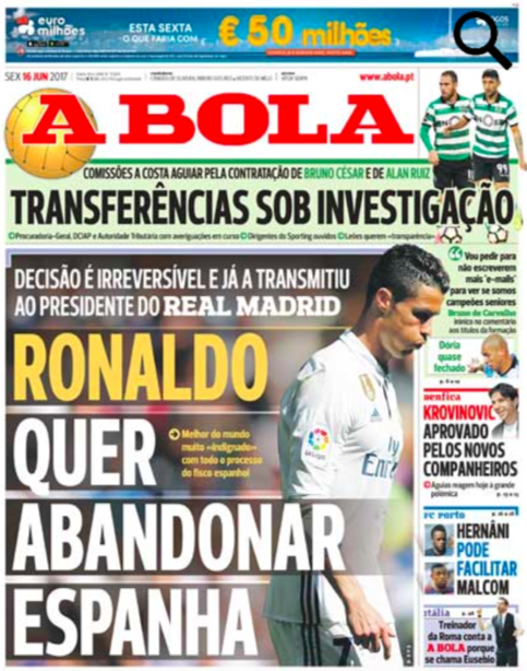 Cristiano Ronaldo quiere salir del Real Madrid: A Bola - Captura-de-pantalla-2017-06-16-a-las-9.34.17