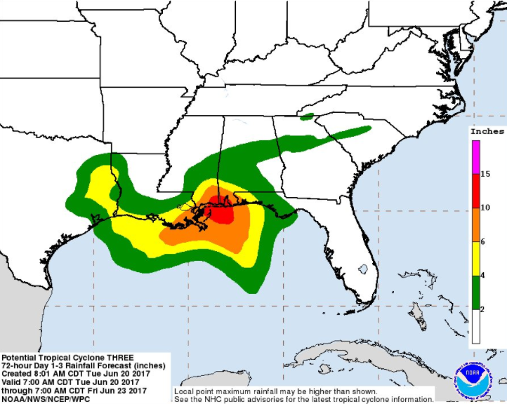Se forma tormenta tropical 'Cindy' frente al Golfo de México - Captura-de-pantalla-2017-06-20-a-las-16.07.48