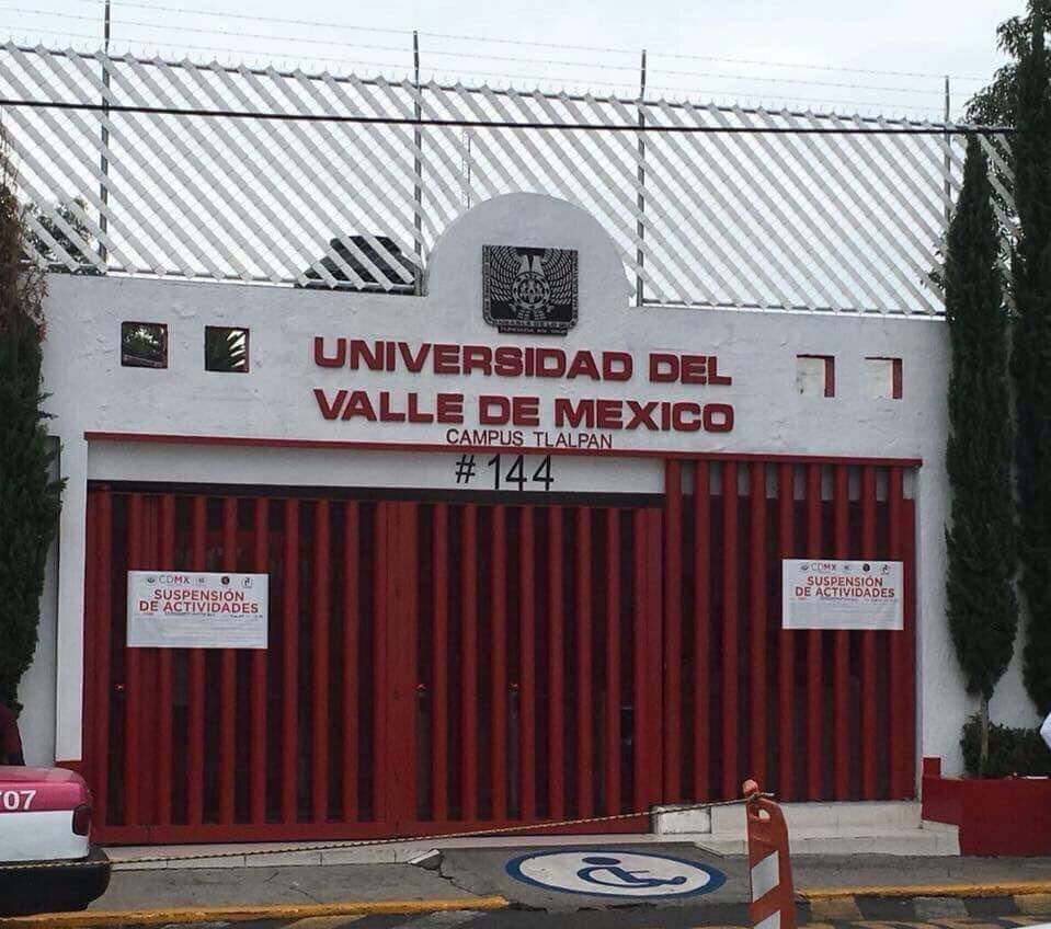 Suspenden actividades en la UVM Tlalpan