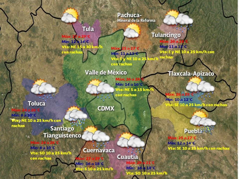 Continuarán las tormentas en el sur y sureste del país - VDM-1106