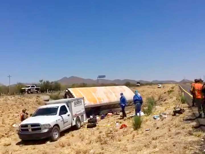 Bebé y jornalero mueren en volcadura en Sonora - accidente-sonora-2