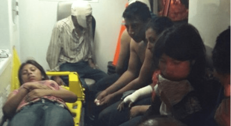 Volcadura de autobús deja 12 heridos en Veracruz - accidente