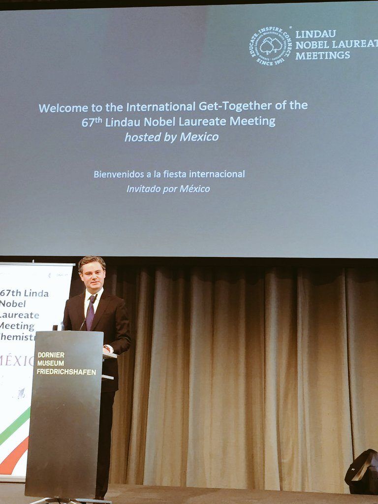 Aurelio Nuño participa en el 67 Encuentro de Premios Nobel en Lindau, Alemania - aurelio-nuño1-768x1024