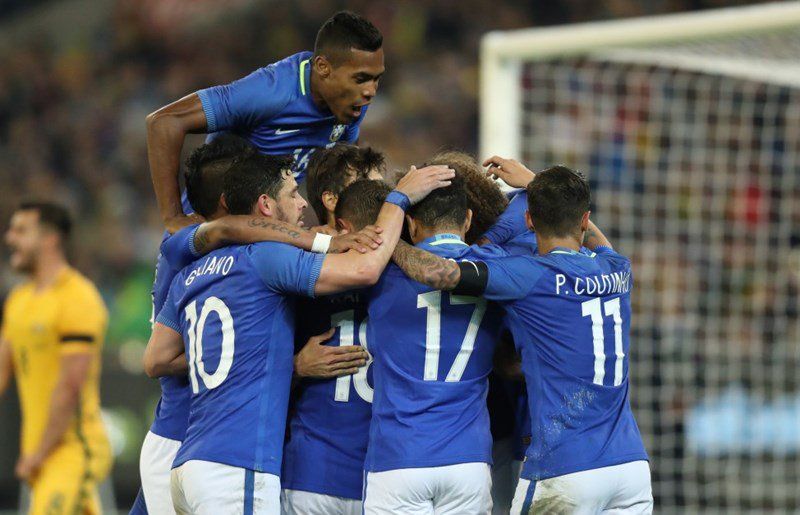 Brasil anota a los 12 segundos y gana 0-4 a Australia - brasil