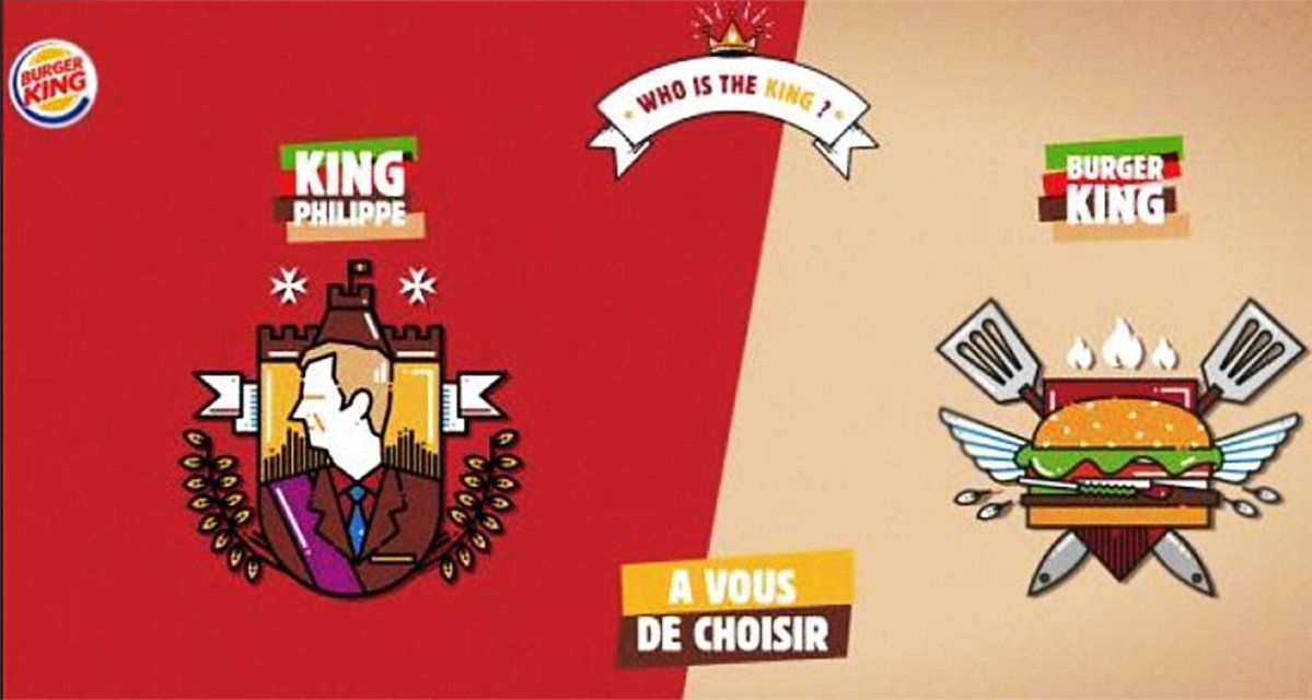 Burger King retira campaña publicitaria con rey belga
