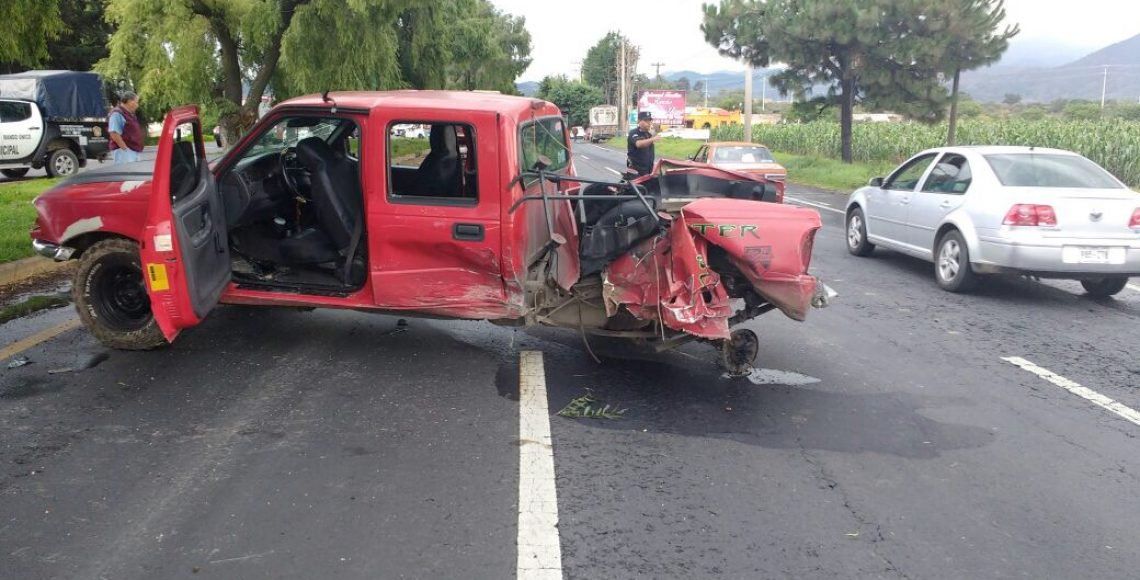Choque en la Toluca-Tenango deja cinco heridos - choque-2