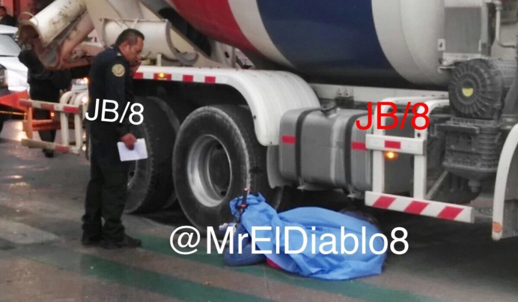 Ciclista muere arrollada por revolvedora de cemento - ciclista-arrollada-1-1024x597