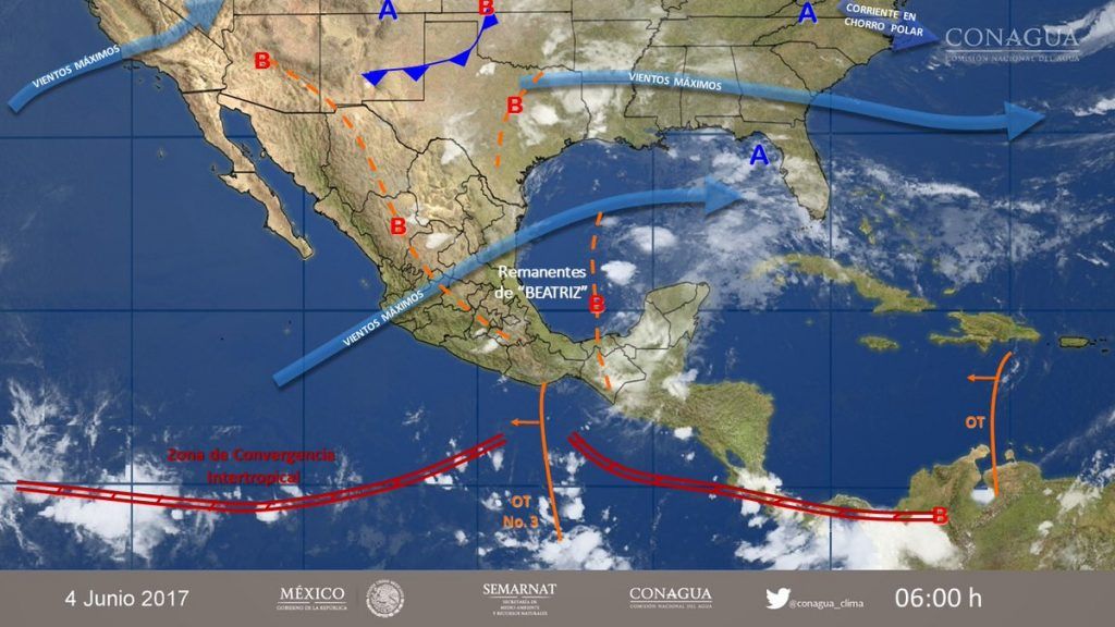 Pronostican lluvias en algunos estados del país - clima-4-jun-1024x576