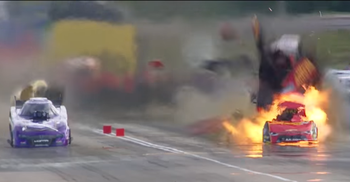 #Video Explota un auto tras alcanzar los 500 km/h