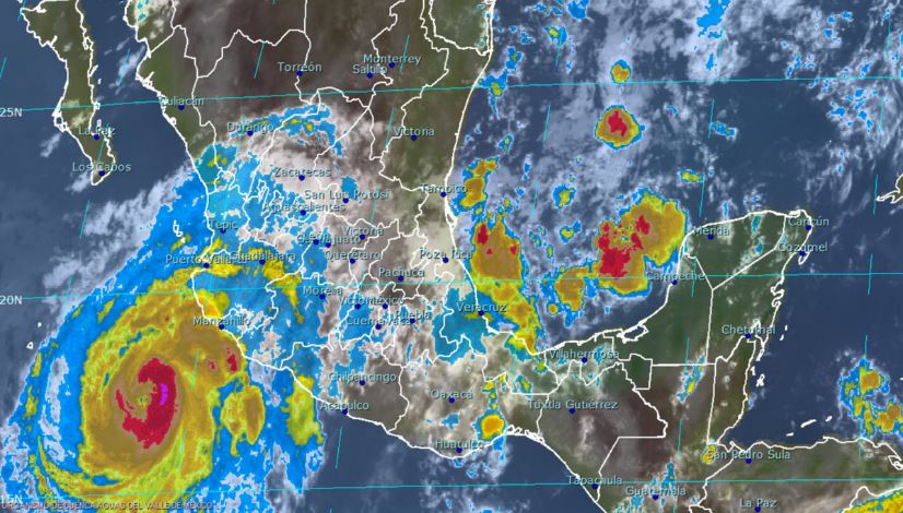 Huracán Dora se desplaza por costas de Colima y Jalisco - dora-2