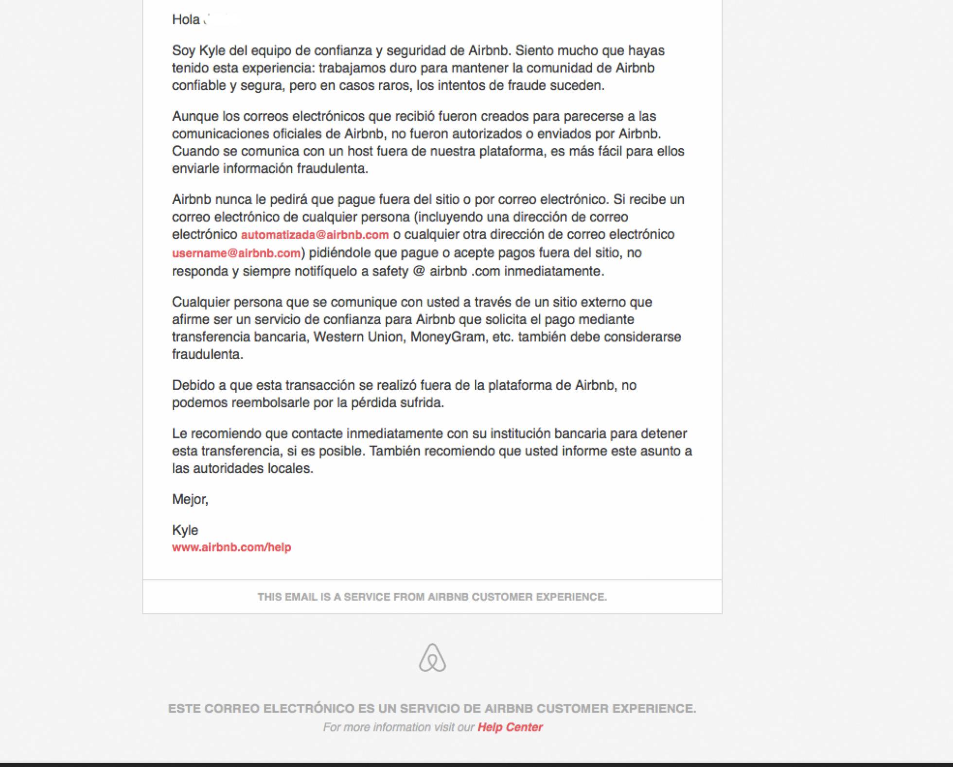 La estafa que se ha vuelto común en Airbnb - engaño-3