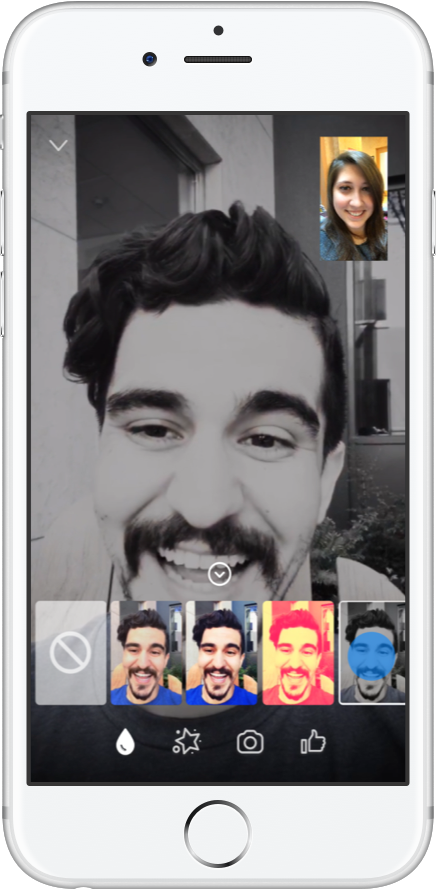 Facebook Messenger lanza filtros con emociones a las videollamadas - fb-messenger