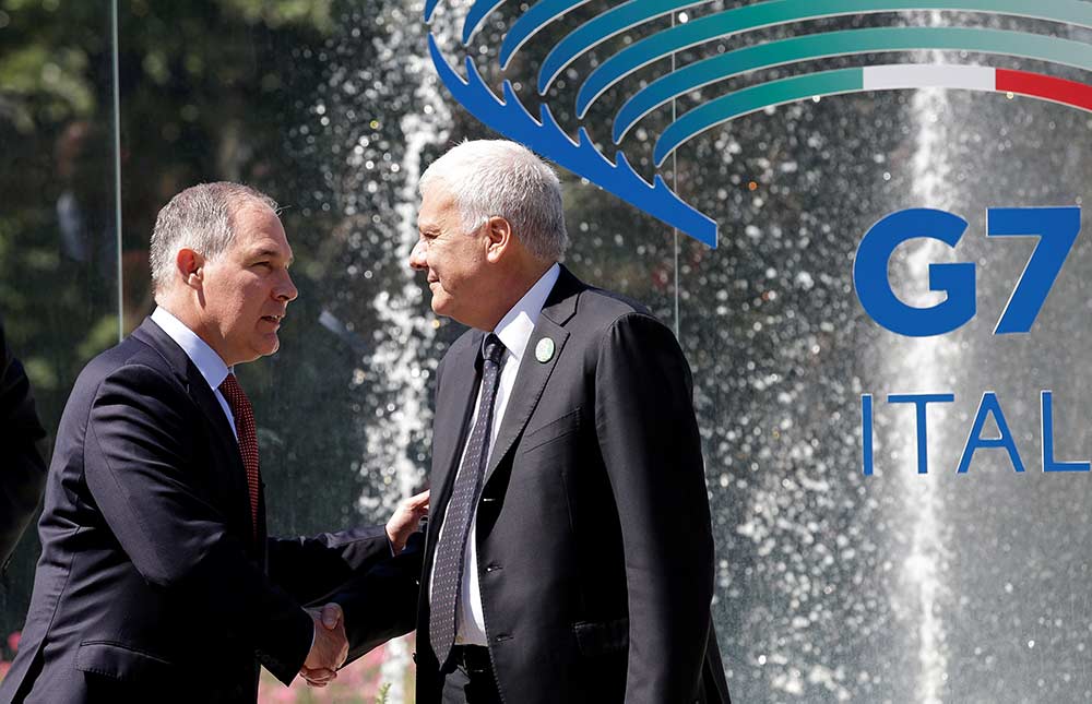 Representante de Trump abandona cumbre climática del G7