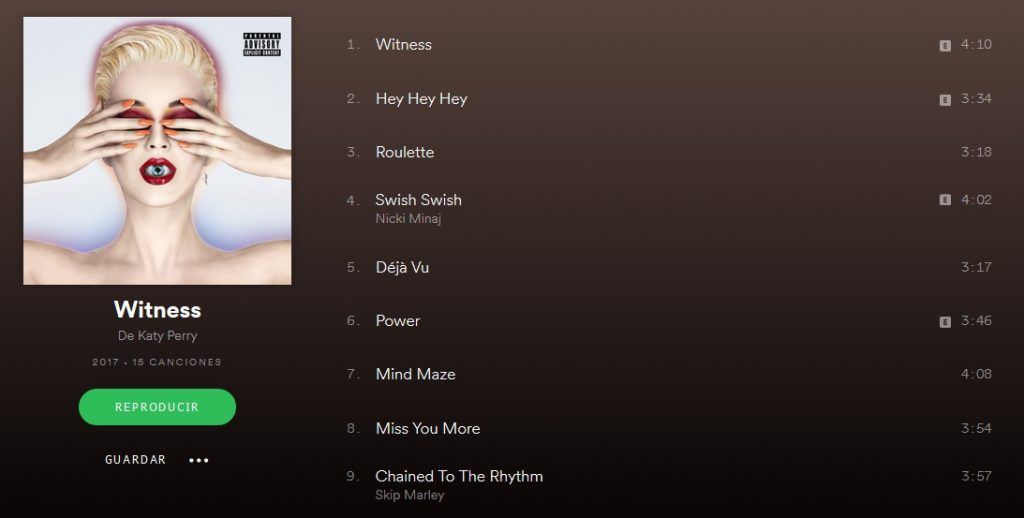 Taylor Swift regresa a Spotify - katy-perry-spotify1-1024x518