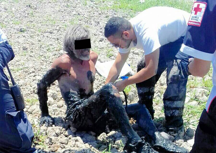 Rescatan a hombre que permaneció dos días en lodo - lodo-2